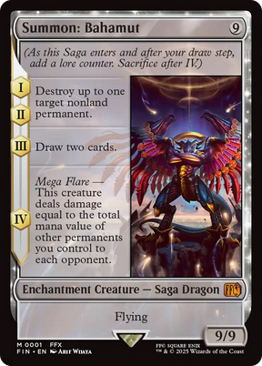 Magic: The Gathering - Summon: Bahamut Foil - Final Fantasy
