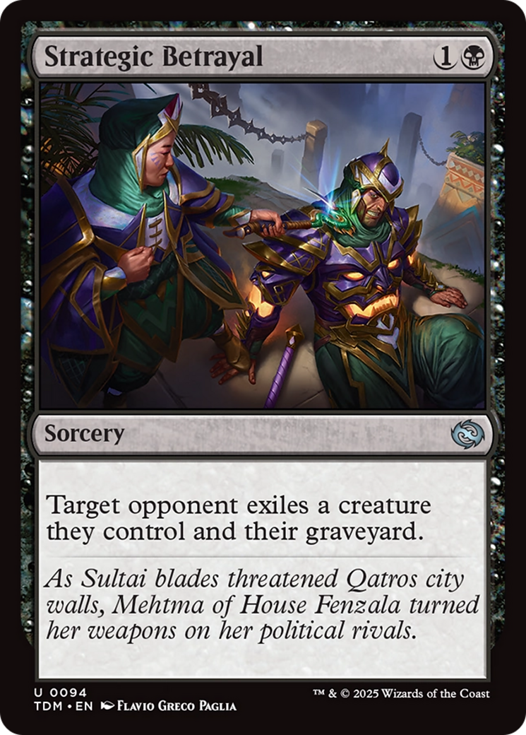 Magic: The Gathering - Strategic Betrayal Foil - Tarkir: Dragonstorm