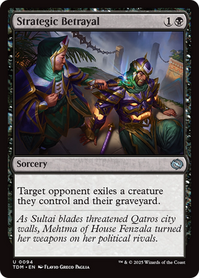 Magic: The Gathering - Strategic Betrayal Foil - Tarkir: Dragonstorm