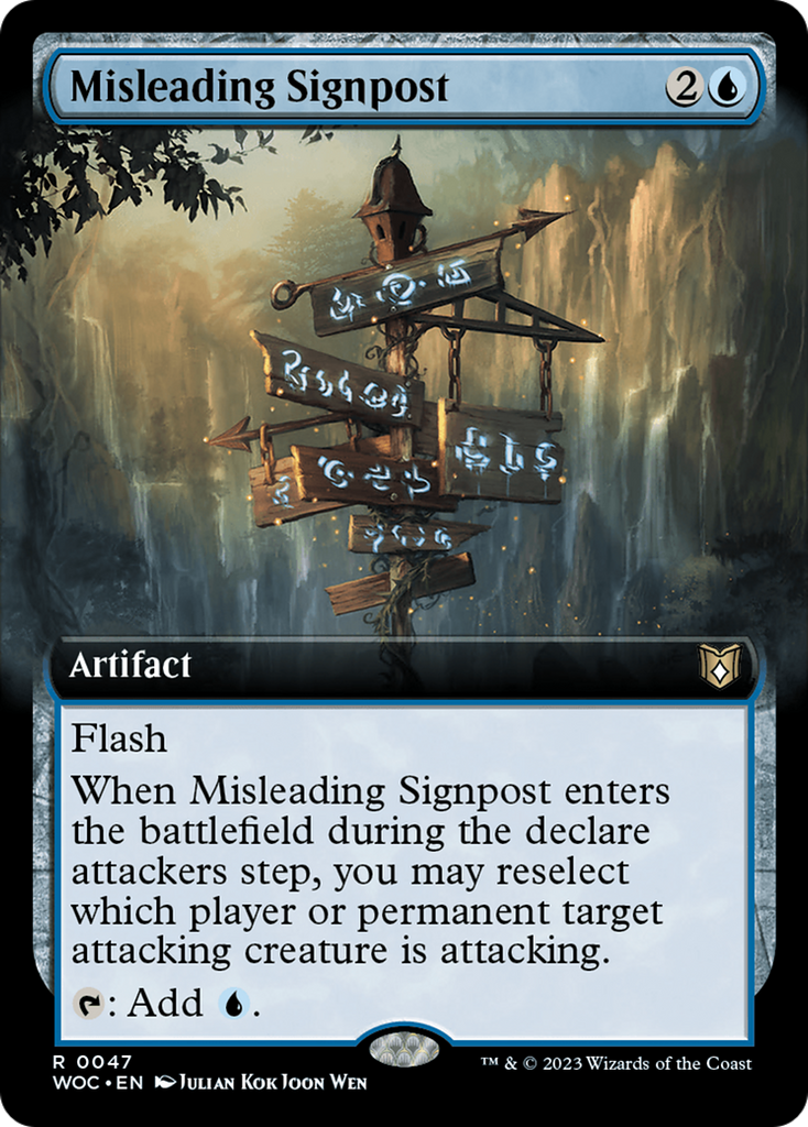 Magic: The Gathering - Misleading Signpost - Wilds of Eldraine Commander