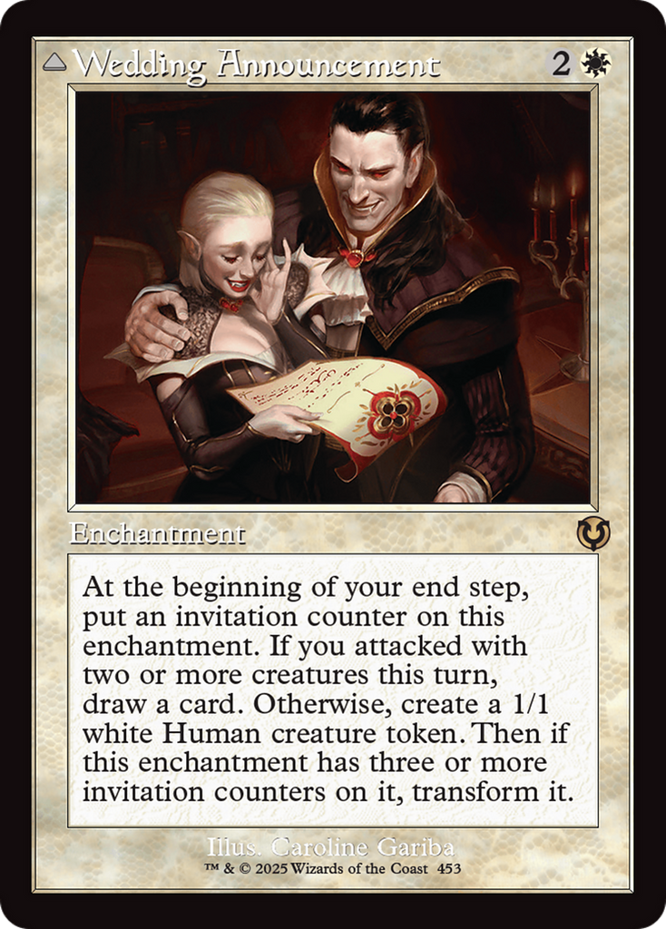 Magic: The Gathering - Wedding Announcement // Wedding Festivity Foil - Innistrad Remastered