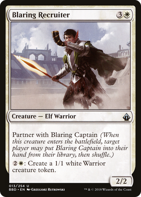 Magic: The Gathering - Blaring Recruiter Foil - Battlebond