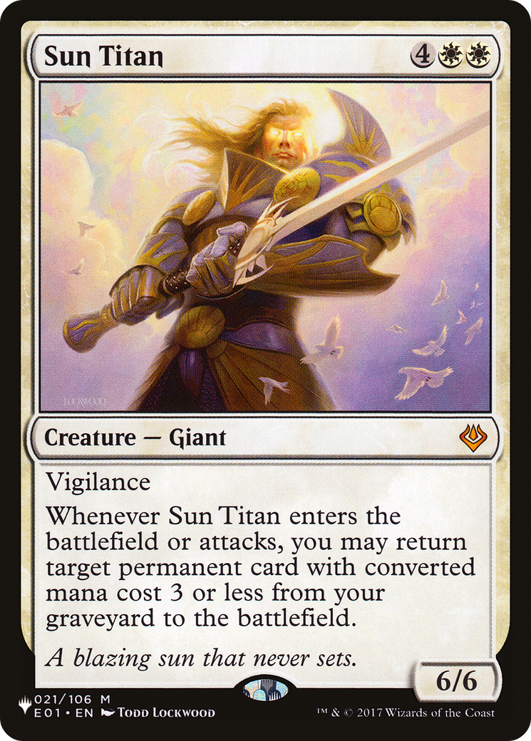 Magic: The Gathering - Sun Titan - The List