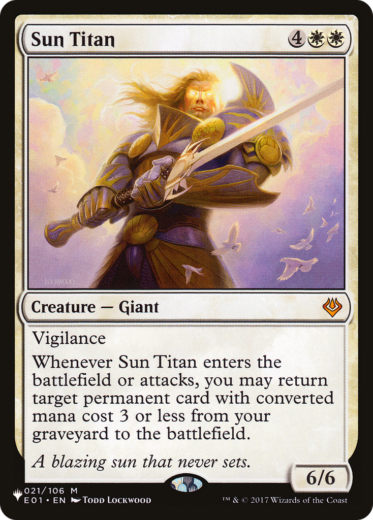 Magic: The Gathering - Sun Titan - The List