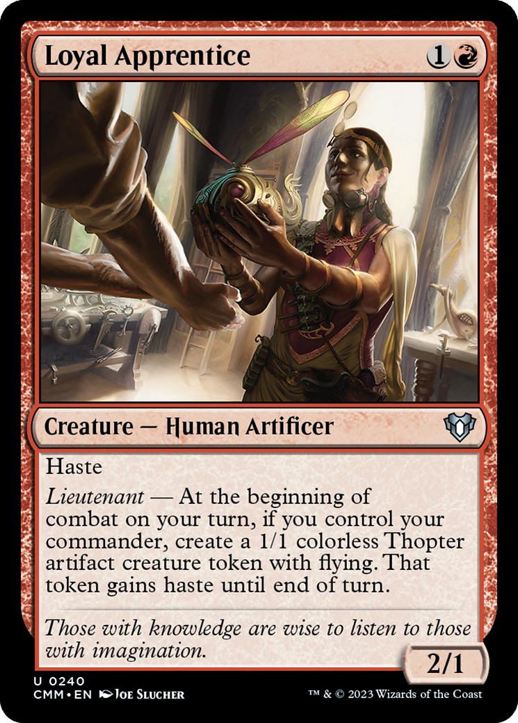 Magic: The Gathering - Loyal Apprentice Foil - Commander Masters