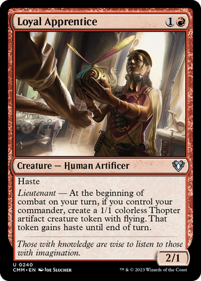 Magic: The Gathering - Loyal Apprentice Foil - Commander Masters