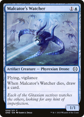 Magic: The Gathering - Malcator's Watcher Foil - Phyrexia: All Will Be One