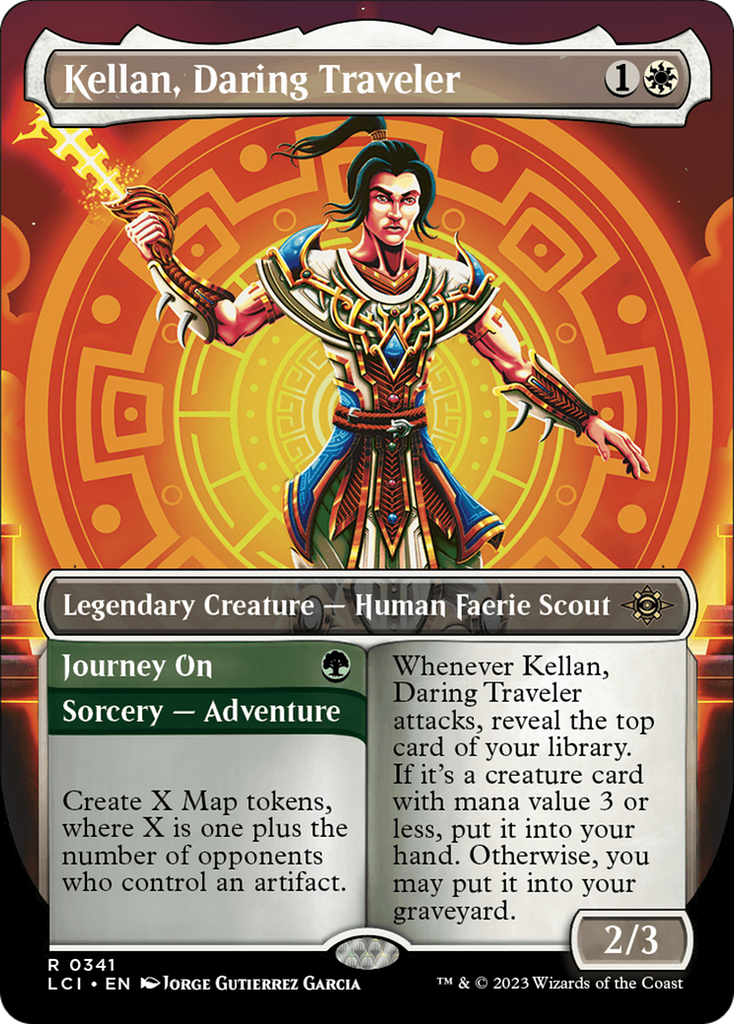 Magic: The Gathering - Kellan, Daring Traveler // Journey On Foil - The Lost Caverns of Ixalan