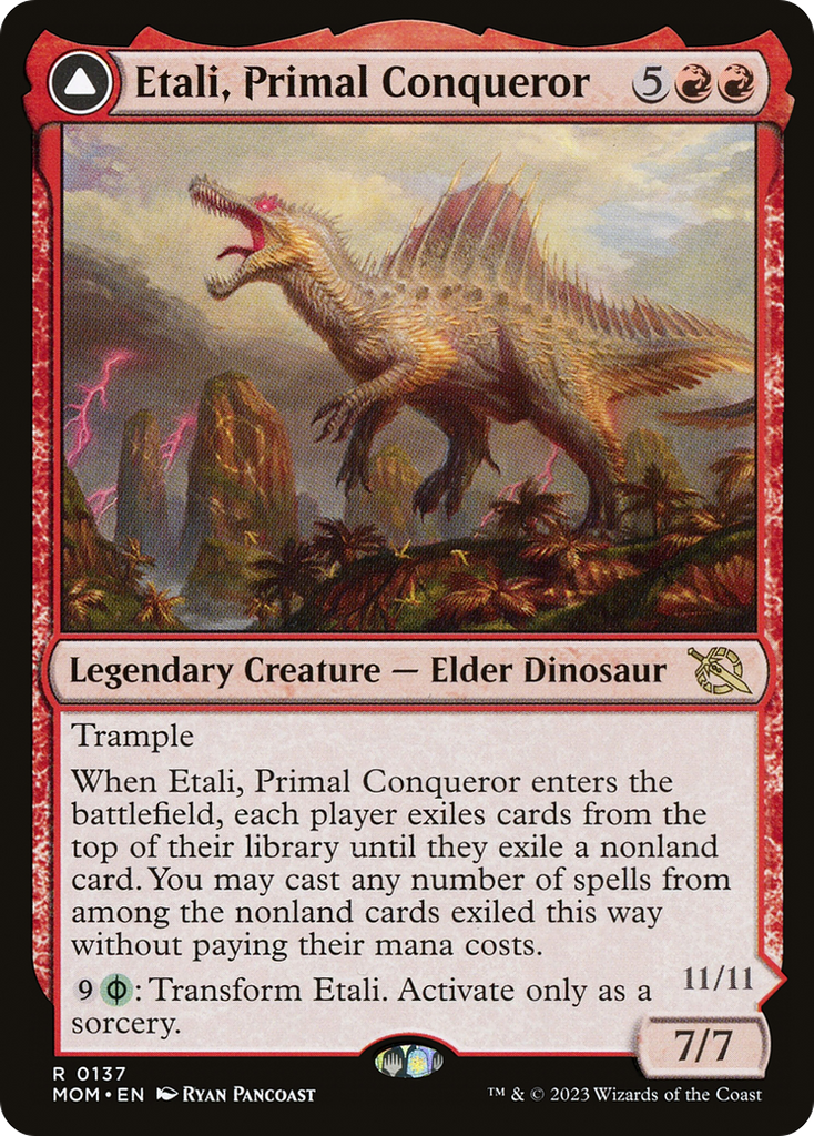 Magic: The Gathering - Etali, Primal Conqueror // Etali, Primal Sickness Foil - March of the Machine