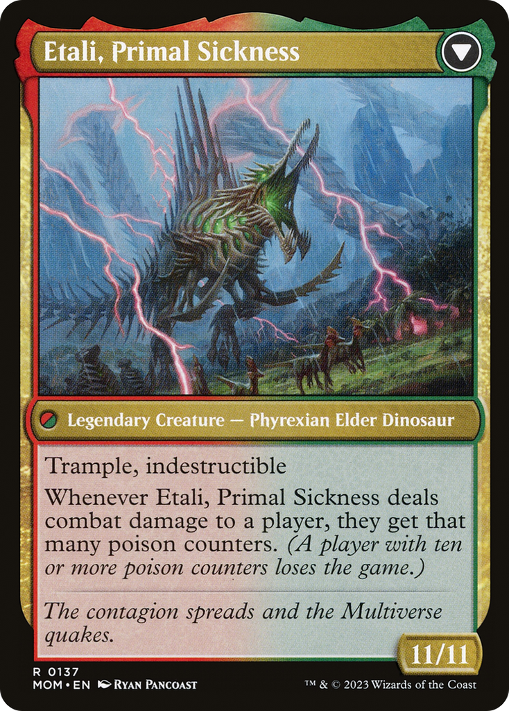 Magic: The Gathering - Etali, Primal Conqueror // Etali, Primal Sickness Foil - March of the Machine