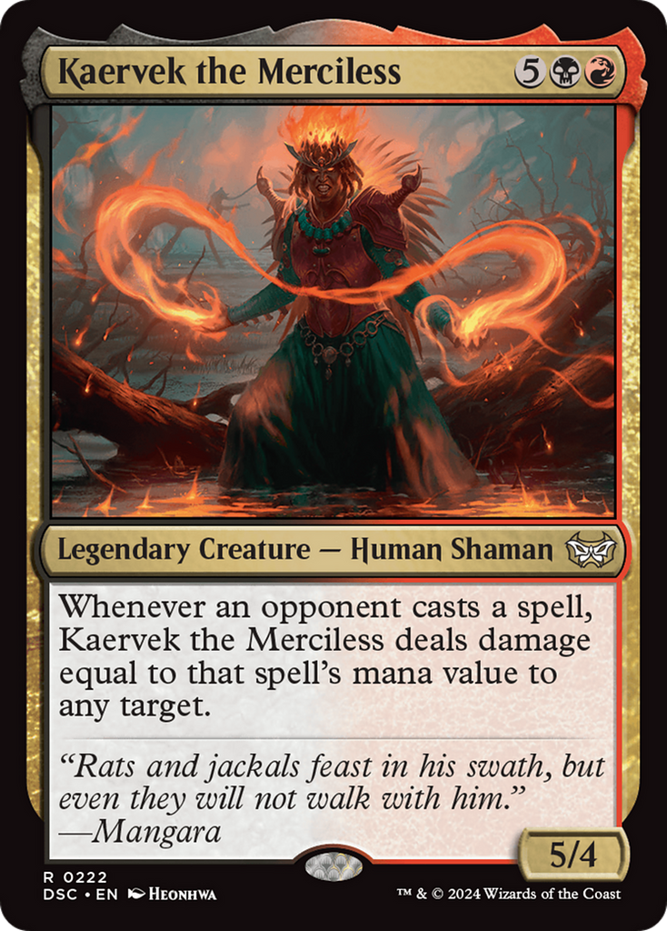 Magic: The Gathering - Kaervek the Merciless - Duskmourn: House of Horror Commander