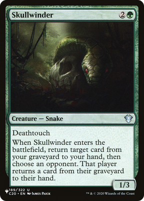 Magic: The Gathering - Skullwinder - The List