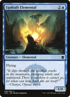 Magic: The Gathering - Updraft Elemental Foil - Dragons of Tarkir
