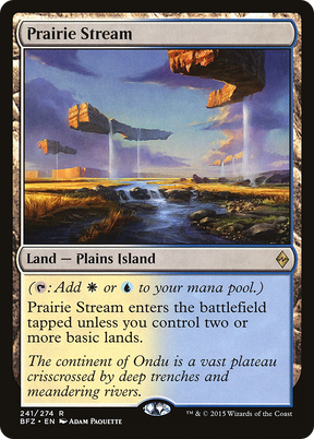 Magic: The Gathering - Prairie Stream Foil - Battle for Zendikar