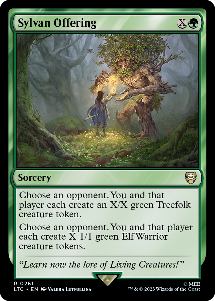 Magic: The Gathering - Sylvan Offering - Tales of Middle-earth Commander