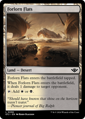 Magic: The Gathering - Forlorn Flats Foil - Outlaws of Thunder Junction