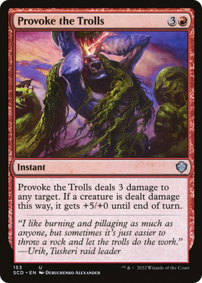 Magic: The Gathering - Provoke the Trolls - Starter Commander Decks