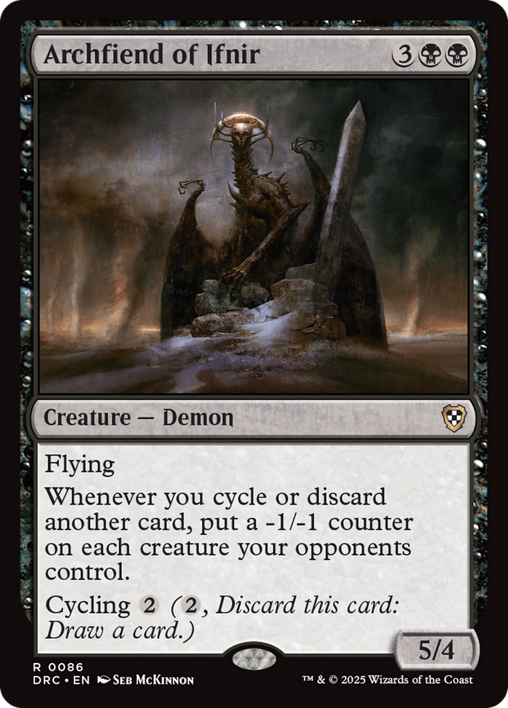 Magic: The Gathering - Archfiend of Ifnir - Aetherdrift Commander