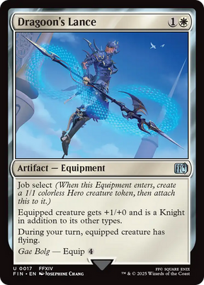 Magic: The Gathering - Dragoon's Lance Foil - Final Fantasy