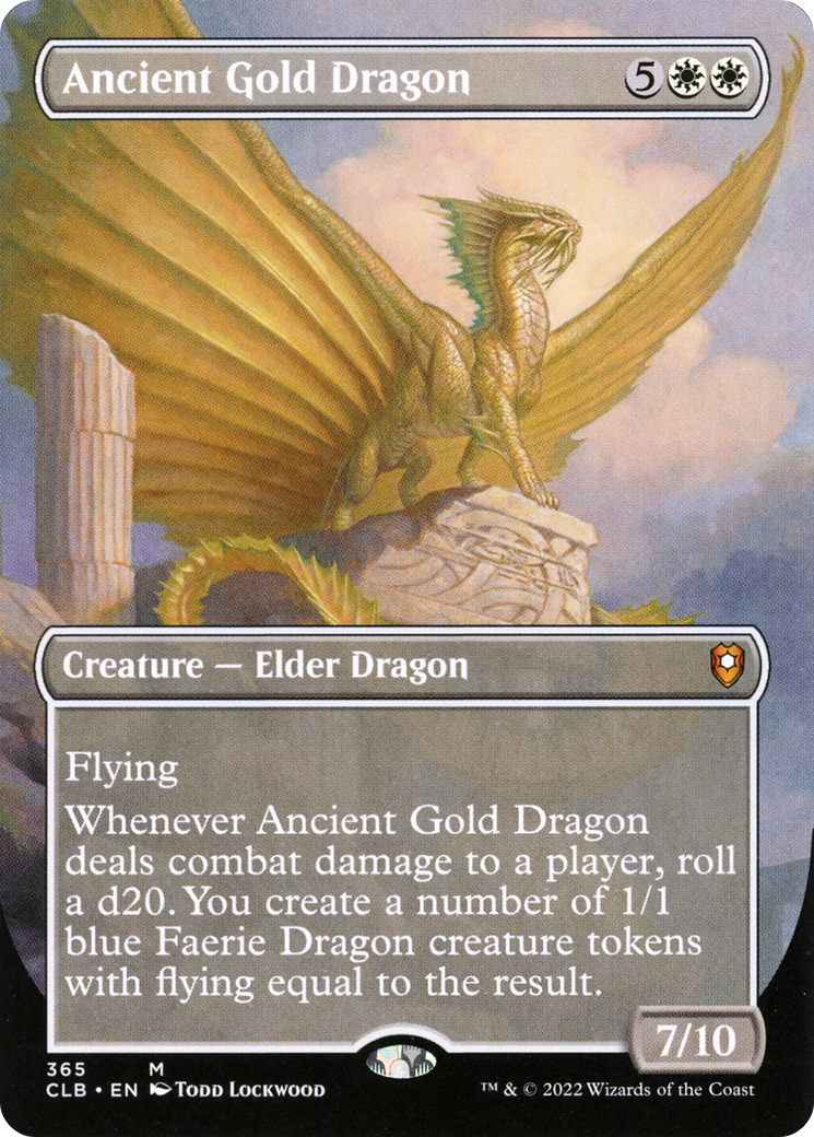 Magic: The Gathering - Ancient Gold Dragon - Commander Legends: Battle for Baldur's Gate