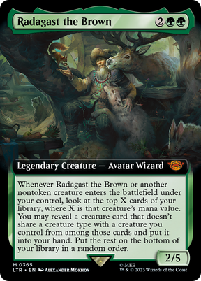 Magic: The Gathering - Radagast the Brown Foil - The Lord of the Rings: Tales of Middle-earth