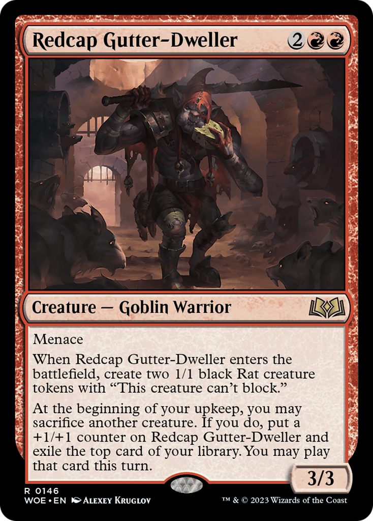 Magic: The Gathering - Redcap Gutter-Dweller Foil - Wilds of Eldraine