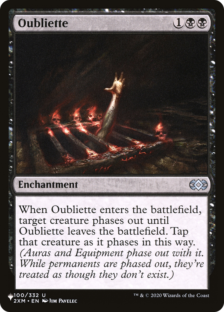 Magic: The Gathering - Oubliette - The List