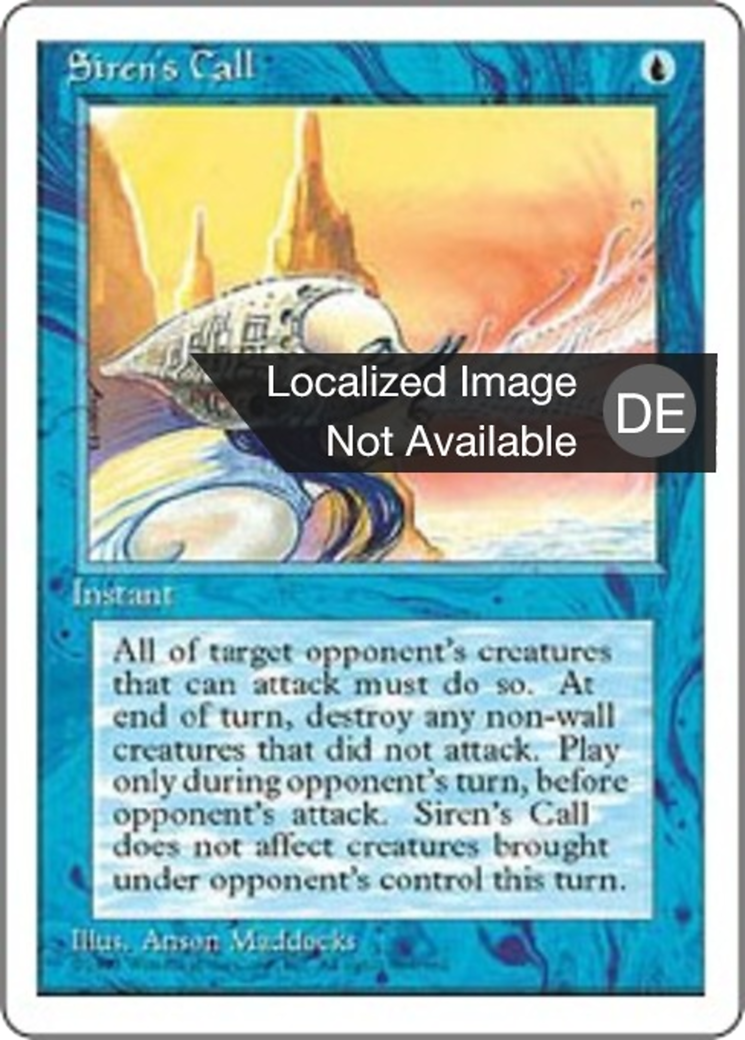 Magic: The Gathering - Lockruf der Sirenen - Fourth Edition
