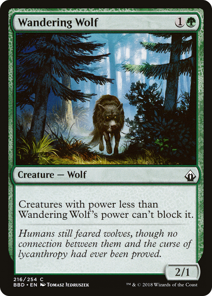 Magic: The Gathering - Wandering Wolf Foil - Battlebond