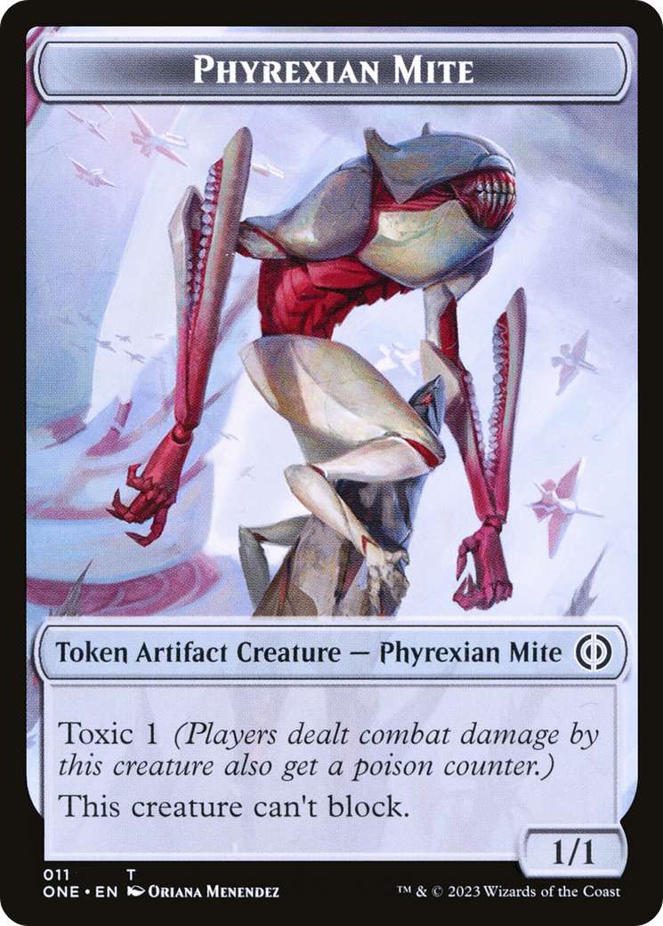 Magic: The Gathering - Phyrexian Mite Token - Phyrexia: All Will Be One Tokens