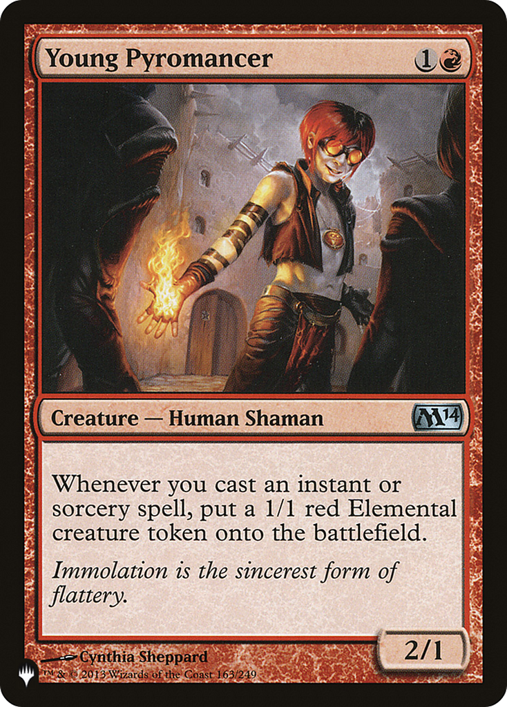 Magic: The Gathering - Young Pyromancer - The List