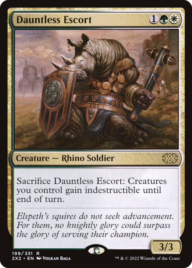 Magic: The Gathering - Dauntless Escort Foil - Double Masters 2022