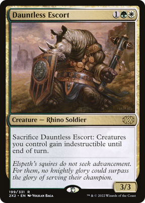 Magic: The Gathering - Dauntless Escort Foil - Double Masters 2022