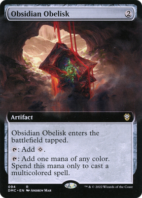Magic: The Gathering - Obsidian Obelisk - Dominaria United Commander