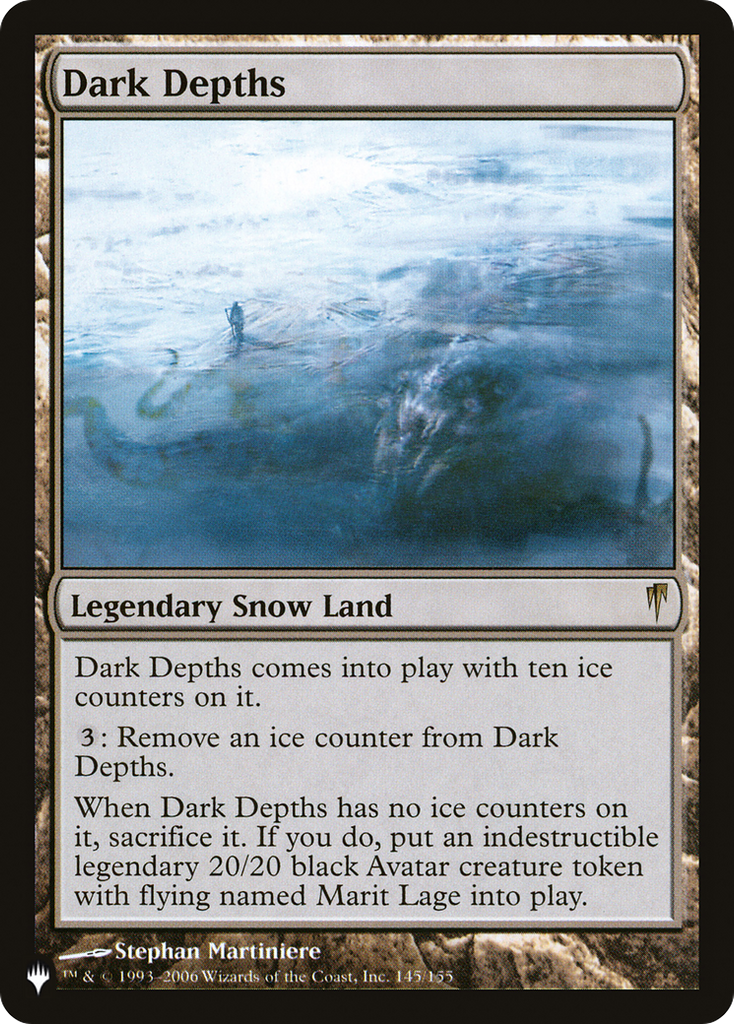 Magic: The Gathering - Dark Depths - The List