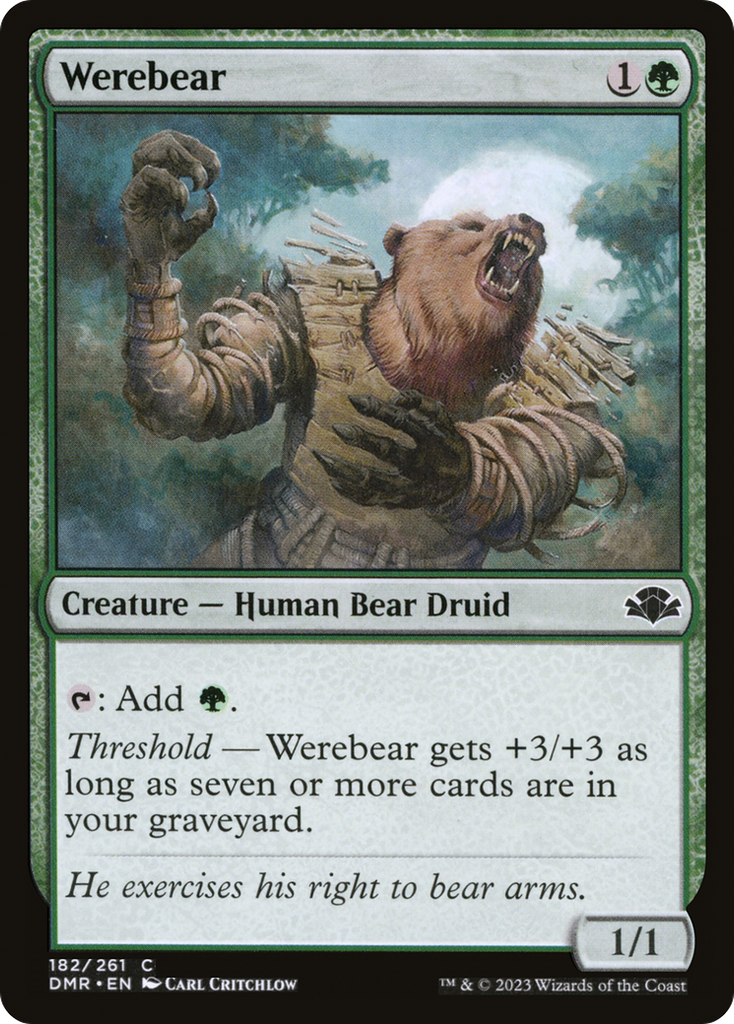 Magic: The Gathering - Werebear - Dominaria Remastered