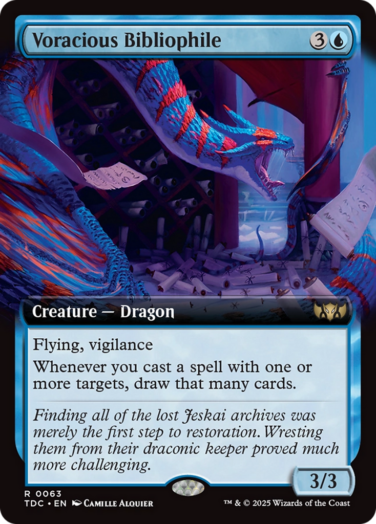Magic: The Gathering - Voracious Bibliophile - Tarkir: Dragonstorm Commander