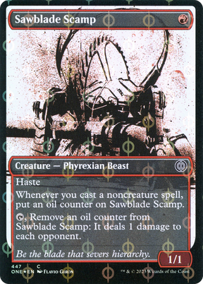 Magic: The Gathering - Sawblade Scamp Foil - Phyrexia: All Will Be One