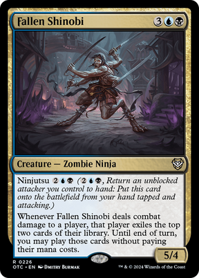 Magic: The Gathering - Fallen Shinobi - Outlaws of Thunder Junction Commander