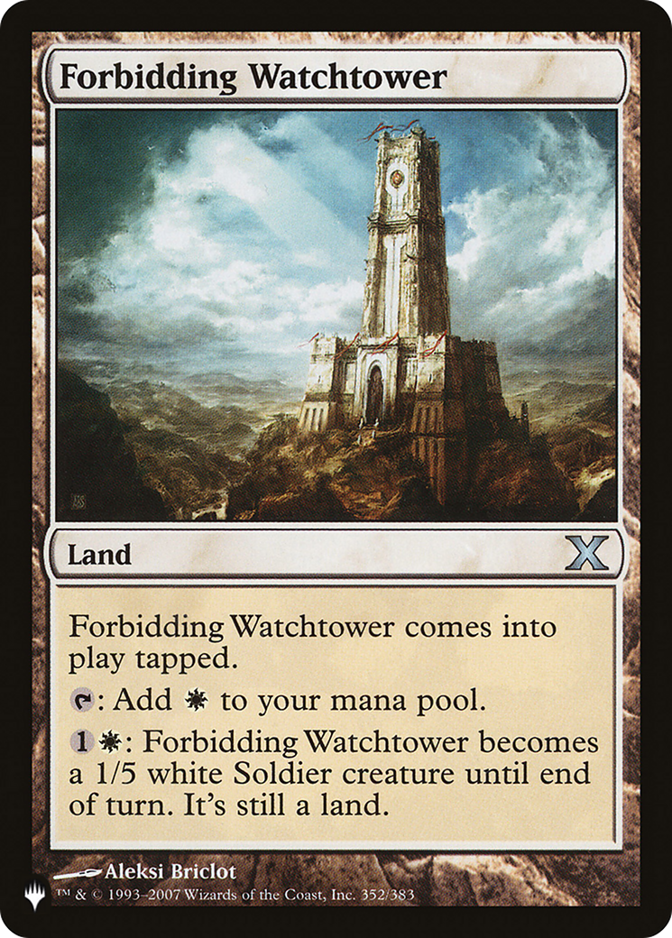 Magic: The Gathering - Forbidding Watchtower - The List