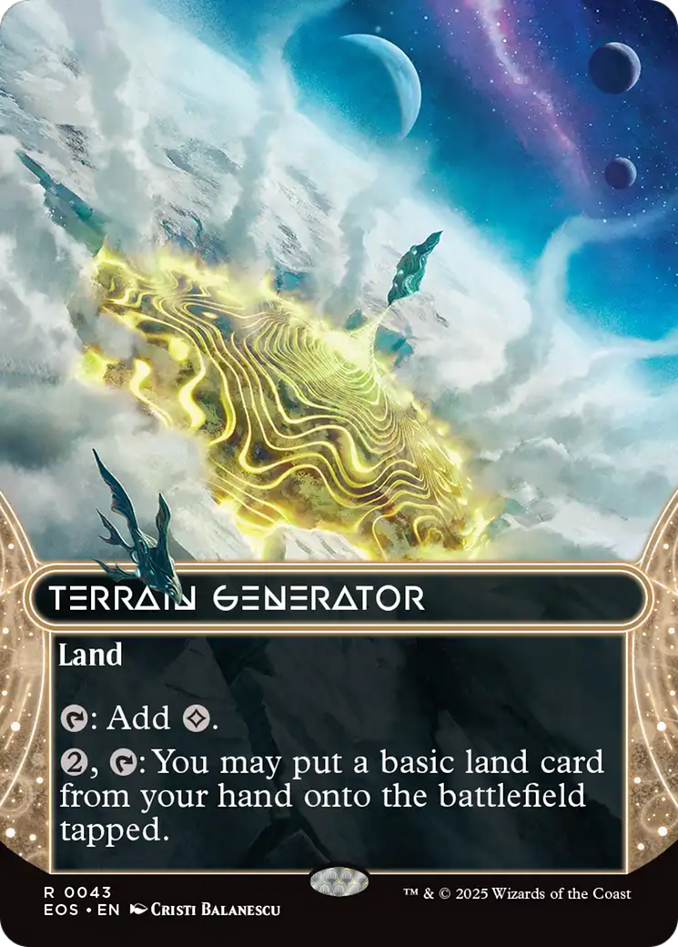 Magic: The Gathering - Terrain Generator Foil - Edge of Eternities: Stellar Sights