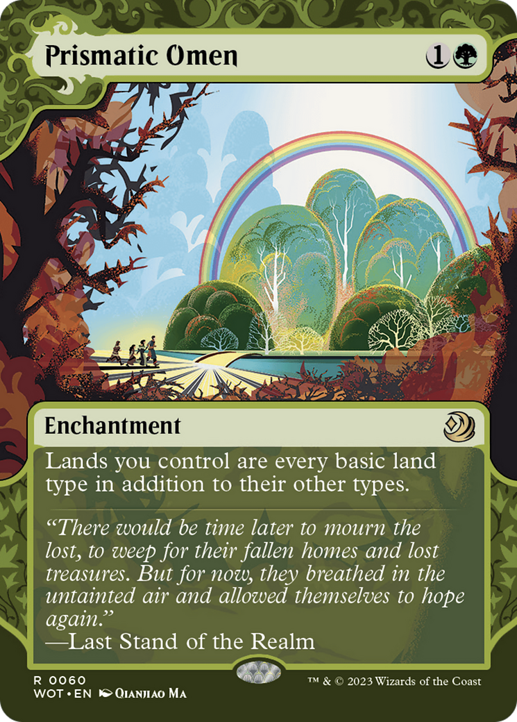 Magic: The Gathering - Prismatic Omen Foil - Wilds of Eldraine: Enchanting Tales