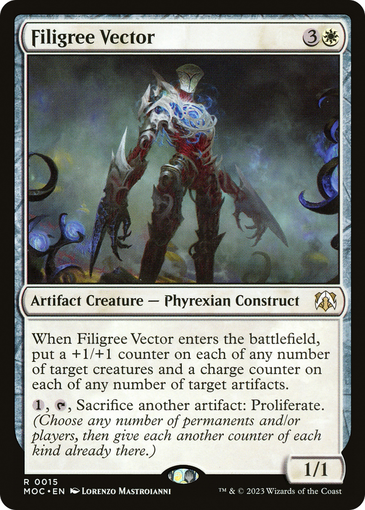 Magic: The Gathering - Filigree Vector - March of the Machine Commander