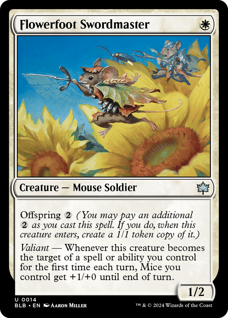 Magic: The Gathering - Flowerfoot Swordmaster Foil - Bloomburrow
