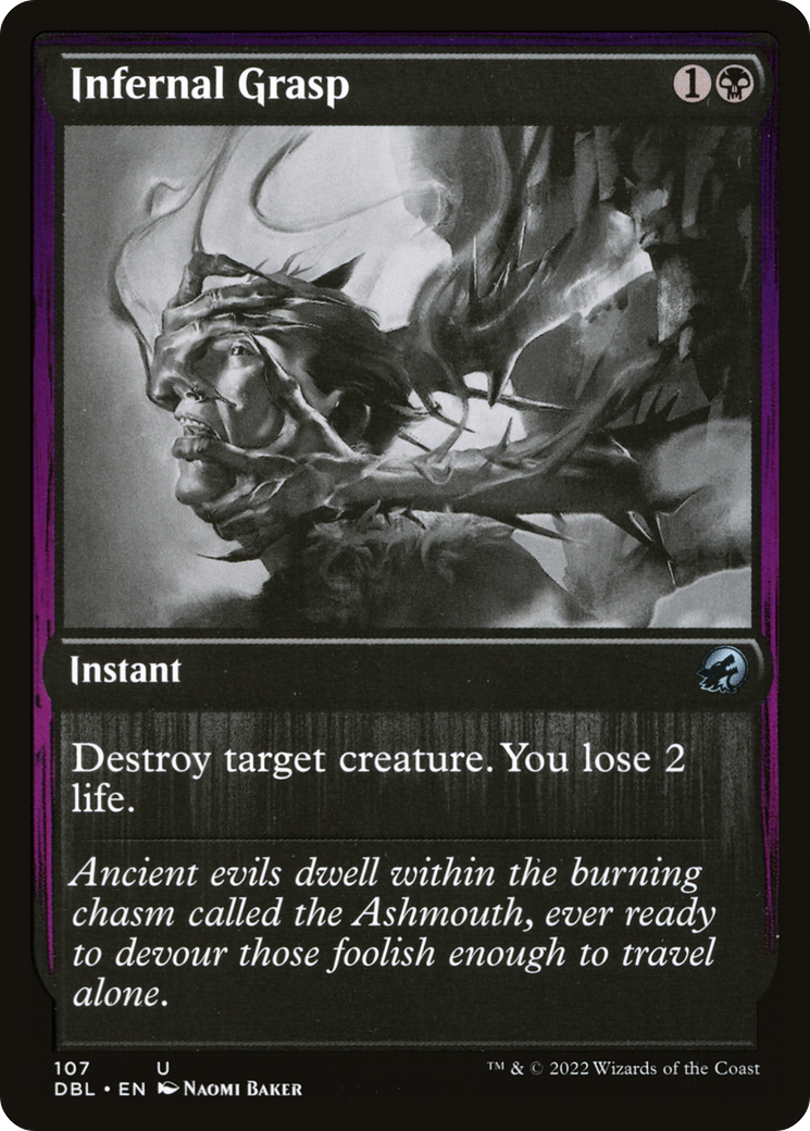 Magic: The Gathering - Infernal Grasp Foil - Innistrad: Double Feature