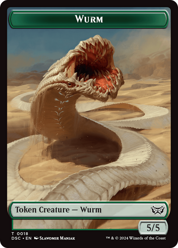 Magic: The Gathering - Wurm Token - Duskmourn Commander Tokens