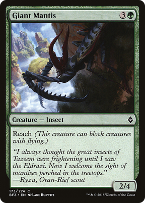 Magic: The Gathering - Giant Mantis Foil - Battle for Zendikar