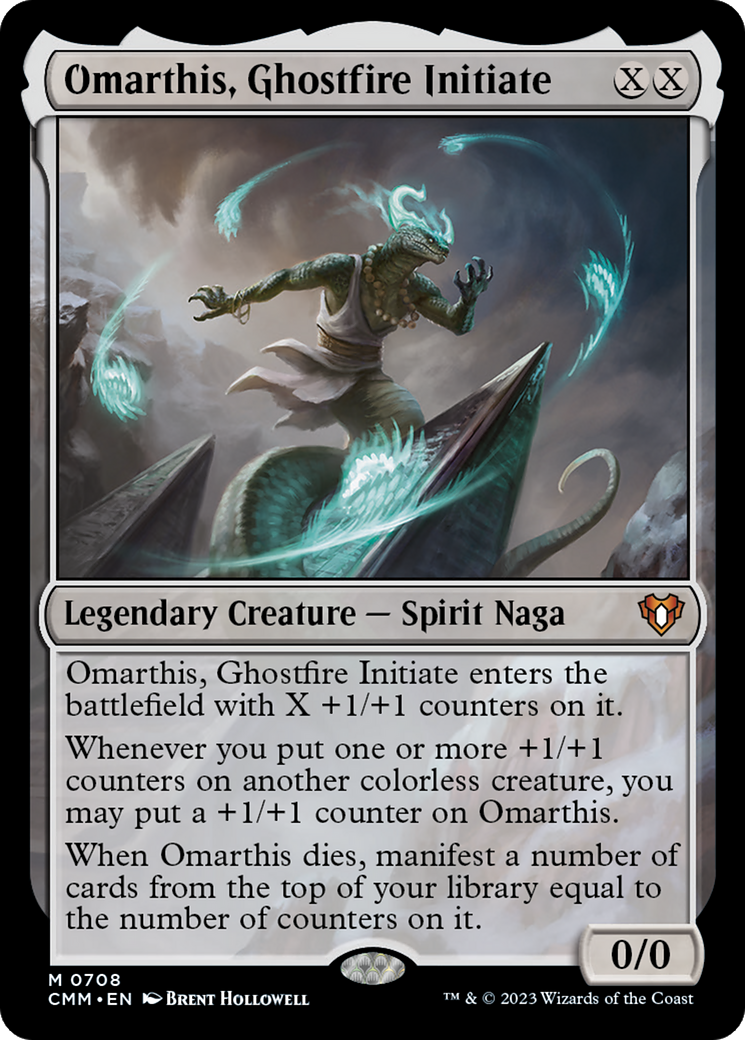 Magic: The Gathering - Omarthis, Ghostfire Initiate Foil - Commander Masters