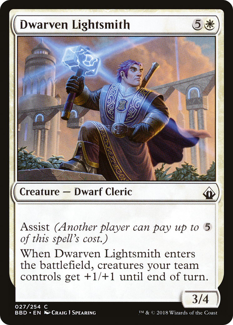 Magic: The Gathering - Dwarven Lightsmith Foil - Battlebond