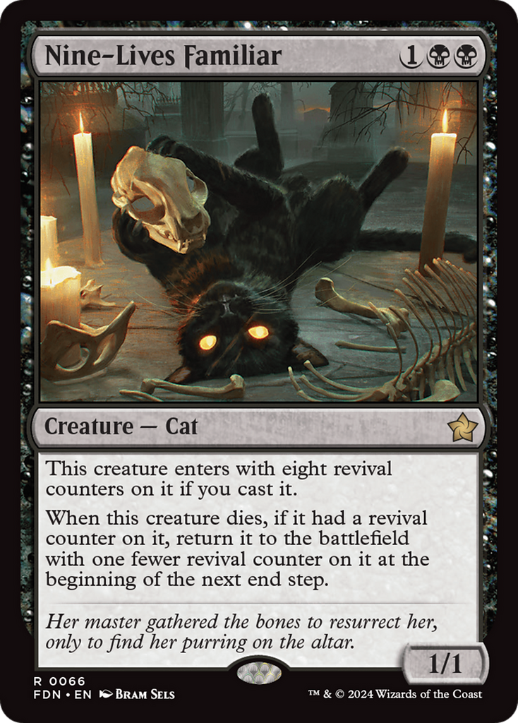 Magic: The Gathering - Nine-Lives Familiar Foil - Foundations